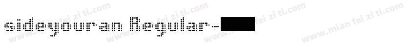 sideyouran Regular字体转换